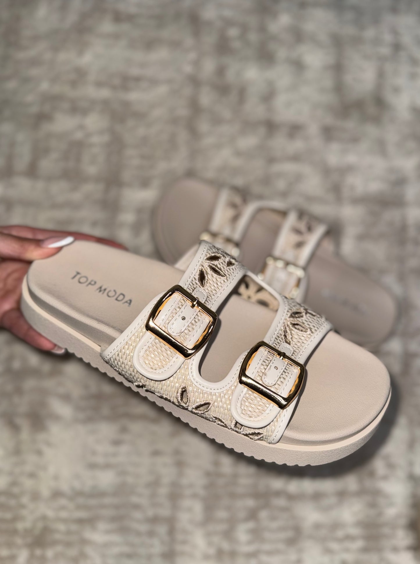 Raffia Sandal